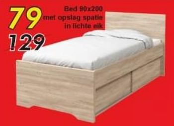 Promoties Bed - Huismerk - Belga Meubel - Geldig van 03/07/2019 tot 31/07/2019 bij Belga Meubelen