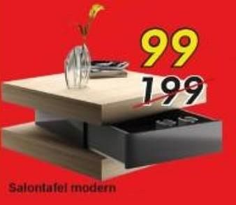Promoties Salontafel modern - Huismerk - Belga Meubel - Geldig van 03/07/2019 tot 31/07/2019 bij Belga Meubelen