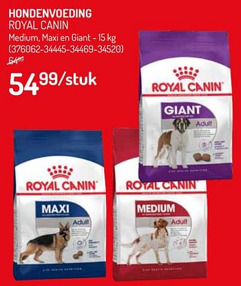 Promoties Hondenvoeding royal canin - Royal Canin - Geldig van 10/07/2019 tot 21/07/2019 bij Walter Van Gastel