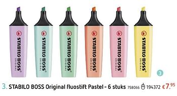 Aanpassen Assortiment verzoek Stabilo Stabilo boss original fluostift pastel - 6 stuks - Promotie bij  Dreamland