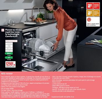 Promotions Lave-vaisselle intégrables - lave-linge intégrables aeg fsk93800p - AEG - Valide de 01/07/2019 à 31/12/2019 chez Domial Èlectromenager Image et Son