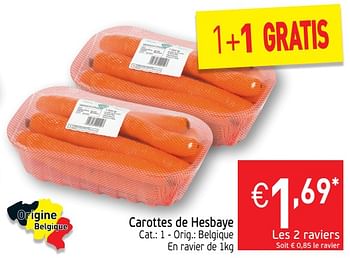 Promotions Carottes de hesbaye - Produit maison - Intermarche - Valide de 16/07/2019 à 21/07/2019 chez Intermarche