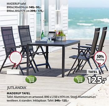Promoties Maderup tafel - Jutlandia - Geldig van 15/07/2019 tot 31/07/2019 bij Jysk