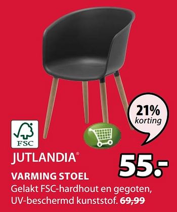 Promoties Varming stoel - Jutlandia - Geldig van 15/07/2019 tot 31/07/2019 bij Jysk