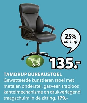 Promoties Tamdrup bureaustoel - Huismerk - Jysk - Geldig van 15/07/2019 tot 31/07/2019 bij Jysk
