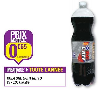 Produit Maison - Netto Cola one netto - En promotion Netto