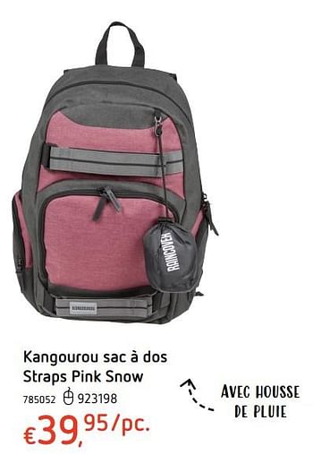 Promotions Kangourou sac à dos straps pink snow - Kangourou - Valide de 25/07/2019 à 04/09/2019 chez Dreamland