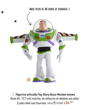 Promotions Figurine articulée toy story buzz mission moves buzz - Mattel - Valide de 25/07/2019 à 04/09/2019 chez Dreamland