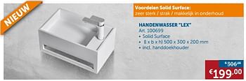 Promoties Handenwasser lex - Huismerk - Zelfbouwmarkt - Geldig van 23/07/2019 tot 19/08/2019 bij Zelfbouwmarkt