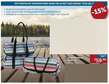 Promoties Luxe picknick koeltas - Huismerk - Zelfbouwmarkt - Geldig van 23/07/2019 tot 19/08/2019 bij Zelfbouwmarkt