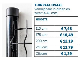 Promoties Tuinpaal ovaal - Huismerk - Zelfbouwmarkt - Geldig van 23/07/2019 tot 19/08/2019 bij Zelfbouwmarkt
