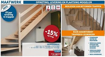 Promoties Open trap met kwartslag, onbehandeld eik eerste keus - Huismerk - Zelfbouwmarkt - Geldig van 23/07/2019 tot 19/08/2019 bij Zelfbouwmarkt