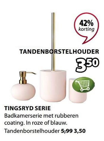 Promoties Tingsryd serie tandenborstelhouder - Huismerk - Jysk - Geldig van 15/07/2019 tot 31/07/2019 bij Jysk