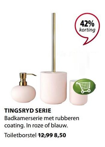 Promoties Tingsryd serie toiletborstel - Huismerk - Jysk - Geldig van 15/07/2019 tot 31/07/2019 bij Jysk