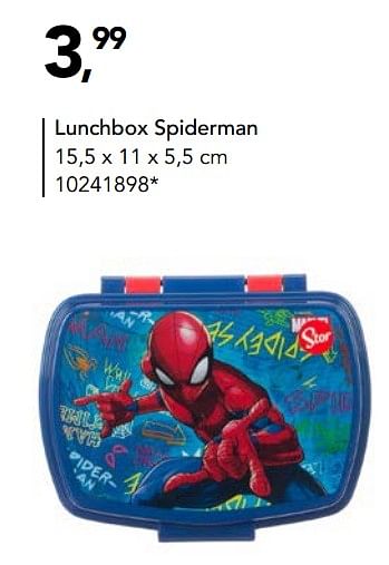 Promoties Lunchbox spiderman - Spider-man - Geldig van 19/07/2019 tot 08/09/2019 bij Bristol
