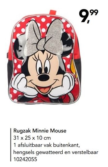 Promoties Rugzak minnie mouse - Minnie Mouse - Geldig van 19/07/2019 tot 08/09/2019 bij Bristol