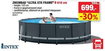 Promoties Zwembad ultra xtr frame - Intex - Geldig van 17/07/2019 tot 28/07/2019 bij Hubo