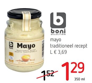 Promotions Mayo traditioneel recept - Boni - Valide de 18/07/2019 à 31/07/2019 chez Spar (Colruytgroup)