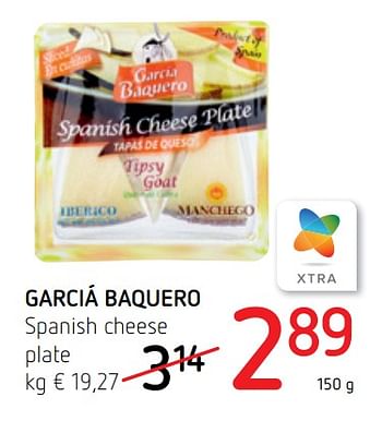 Promoties Garciá baquero spanish cheese plate - García Baquero - Geldig van 18/07/2019 tot 31/07/2019 bij Spar (Colruytgroup)