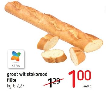 Promoties Groot wit stokbrood flûte - Huismerk - Spar Retail - Geldig van 18/07/2019 tot 31/07/2019 bij Spar (Colruytgroup)