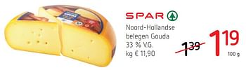 Promotions Noord-hollandse belegen gouda - Spar - Valide de 18/07/2019 à 31/07/2019 chez Spar (Colruytgroup)