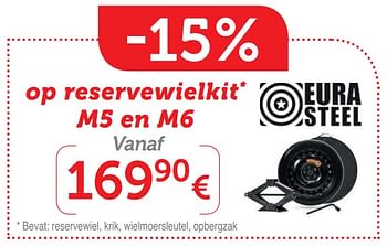 Promoties Reservewielkit m5 en m6 - Huismerk - Auto 5  - Geldig van 11/07/2019 tot 18/08/2019 bij Auto 5