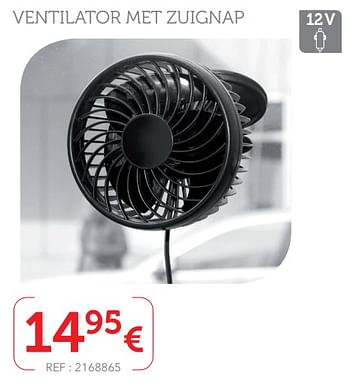 Promoties Ventilator met zuignap - Huismerk - Auto 5  - Geldig van 11/07/2019 tot 18/08/2019 bij Auto 5