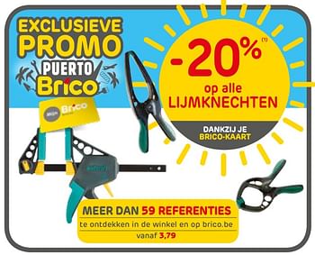 Promoties -20% op alle lijmknechten - Huismerk - Brico - Geldig van 23/07/2019 tot 05/08/2019 bij Brico