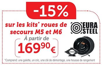 Promotions Kits roues de secours m5 et m6 - Produit maison - Auto 5  - Valide de 11/07/2019 à 18/08/2019 chez Auto 5