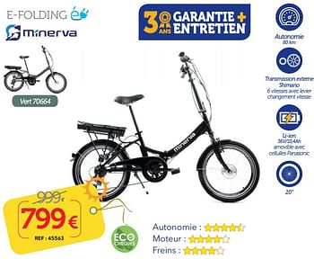 Promotions Minerva e-folding - Minerva - Valide de 11/07/2019 à 18/08/2019 chez Auto 5