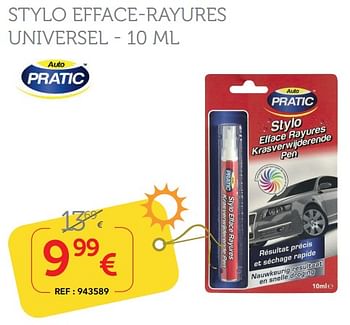 Promotions Stylo efface-rayures universel - Auto Pratic - Valide de 11/07/2019 à 18/08/2019 chez Auto 5