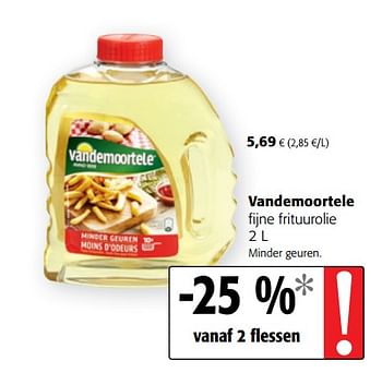 Promotions Vandemoortele fijne frituurolie - Vandemoortele - Valide de 17/07/2019 à 30/07/2019 chez Colruyt