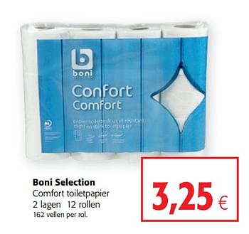 Promoties Boni selection comfort toiletpapier - Boni - Geldig van 17/07/2019 tot 30/07/2019 bij Colruyt