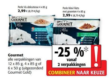 Promoties Gourmet alle verpakkingen - Purina - Geldig van 17/07/2019 tot 30/07/2019 bij Colruyt