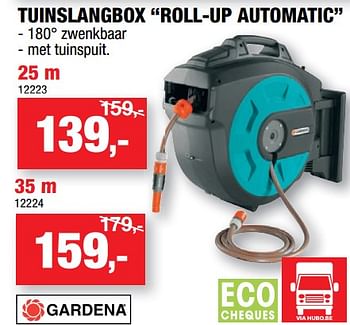 Promoties Gardena tuinslangbox roll-up automatic - Gardena - Geldig van 17/07/2019 tot 28/07/2019 bij Hubo