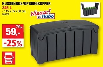 Promoties Kussenbox-opbergkoffer - Merk onbekend - Geldig van 17/07/2019 tot 28/07/2019 bij Hubo