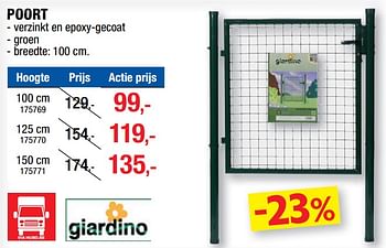 Promoties Poort - Giardino - Geldig van 17/07/2019 tot 28/07/2019 bij Hubo
