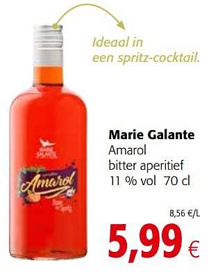 Promotions Marie galante amarol bitter aperitief - Marie Galante - Valide de 17/07/2019 à 30/07/2019 chez Colruyt
