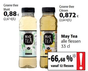 Promoties May tea alle flessen - May Tea - Geldig van 17/07/2019 tot 30/07/2019 bij Colruyt