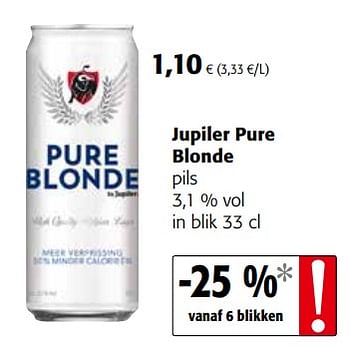 Promotions Jupiler pure blonde pils - Jupiler - Valide de 17/07/2019 à 30/07/2019 chez Colruyt