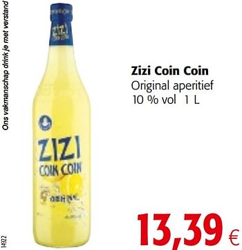 Promoties Zizi coin coin original aperitief - Zizi - Geldig van 17/07/2019 tot 30/07/2019 bij Colruyt