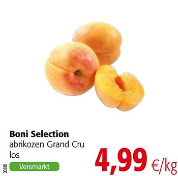 Promoties Boni selection abrikozen grand cru - Boni - Geldig van 17/07/2019 tot 30/07/2019 bij Colruyt