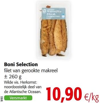 Promoties Boni selection filet van gerookte makreel - Boni - Geldig van 17/07/2019 tot 30/07/2019 bij Colruyt
