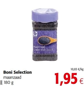 Promoties Boni selection maanzaad - Boni - Geldig van 17/07/2019 tot 30/07/2019 bij Colruyt