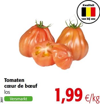 Promoties Tomaten coeur de boeuf - Huismerk - Colruyt - Geldig van 17/07/2019 tot 30/07/2019 bij Colruyt