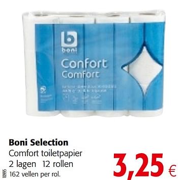 Promoties Boni selection comfort toiletpapier - Boni - Geldig van 17/07/2019 tot 30/07/2019 bij Colruyt