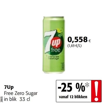 Promoties 7up free zero sugar - 7-Up - Geldig van 17/07/2019 tot 30/07/2019 bij Colruyt