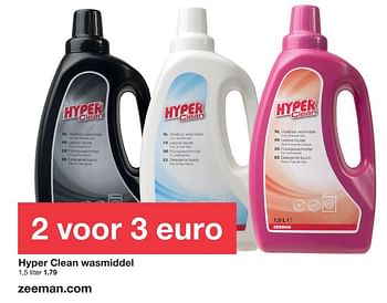 Promoties Hyper clean wasmiddel - Hyper Clean - Geldig van 20/07/2019 tot 26/07/2019 bij Zeeman