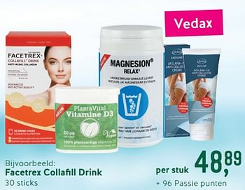 Promotions Facetrex collafill drink - Vedax - Valide de 15/07/2019 à 11/08/2019 chez Holland & Barret