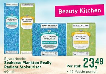 Promoties Seahorse plankton really radiant moisturiser - Beauty Kitchen - Geldig van 15/07/2019 tot 11/08/2019 bij Holland & Barret